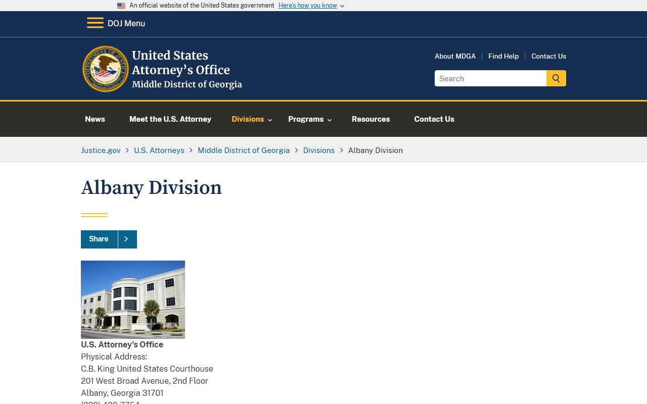 Lee County County Clerk federal records distinction for Georgia court records