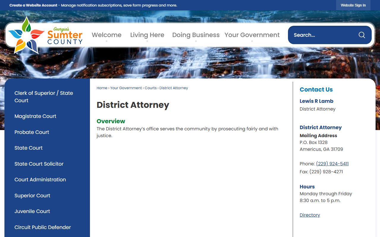 Lee County criminal court records District Attorney office