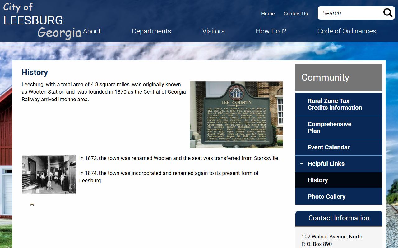 Lee County Court records Leesburg history source