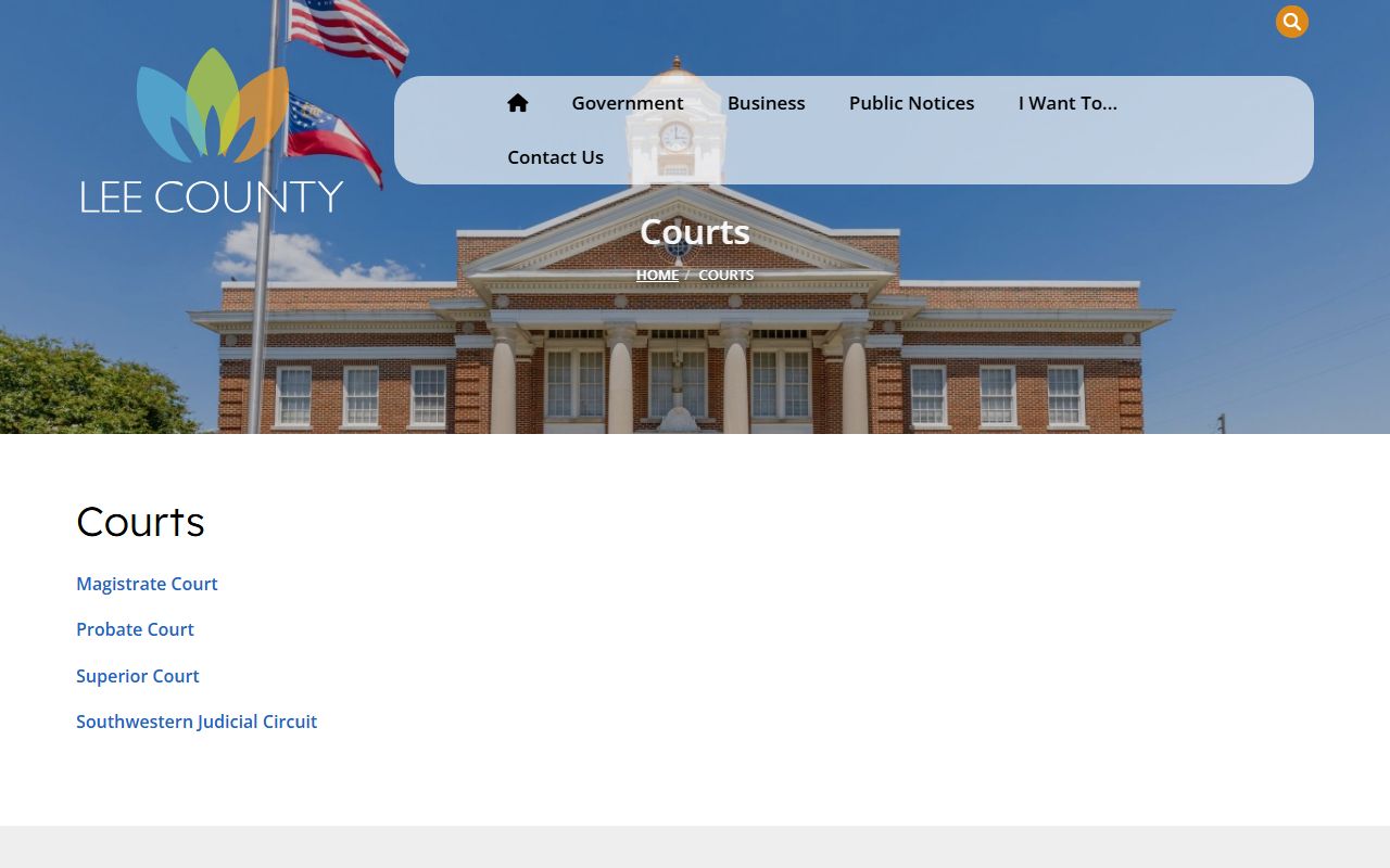 Lee County Court records official courts landing page